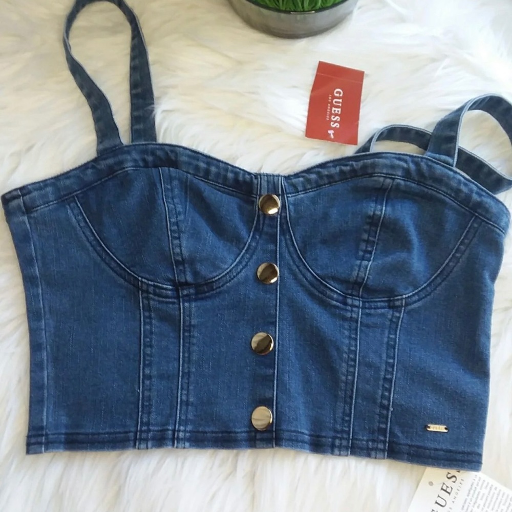 Guess jean bustier
